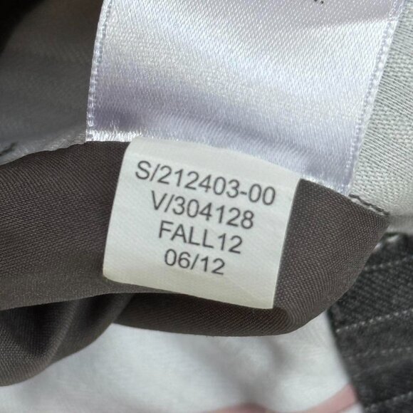 grey pinstripe wide leg trousers - Picture 4 of 8